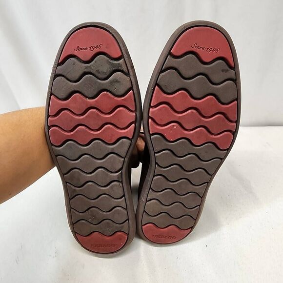 Sebago Smyth Dark Brown Leather Lace Up Reese Chukka Boots Mens Size 7M - Picture 5 of 8